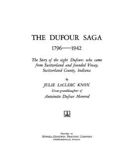 The Dufour Saga 1796-1942