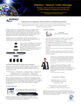 Enterprise-Class Application Delivery Network Load Balancing Solution