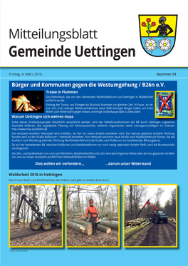 Mitteilungsblatt Gemeinde Uettingen