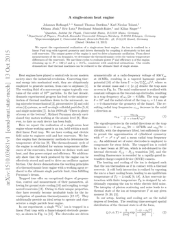 A Single-Atom Heat Engine