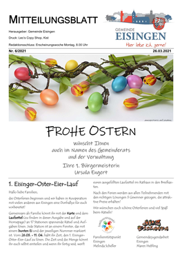 Mitteilungsblatt Vom 26.03.2021