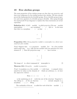 19 Free Abelian Groups