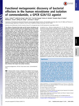 Functional Metagenomic Discovery of Bacterial Effectors in the Human