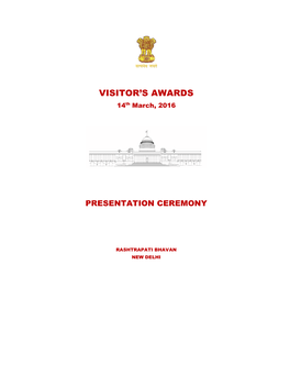 Visitor's Awards