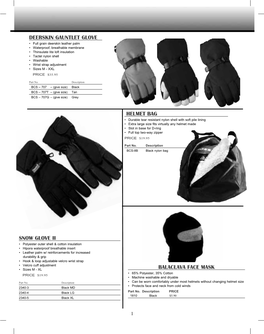 Deerskin Gauntlet Glove Snow Glove Ii Balaclava