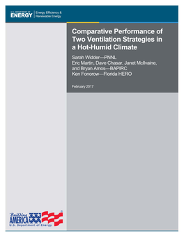 Comparative Performance of Two Ventilation Strategies in a Hot-Humid Climate