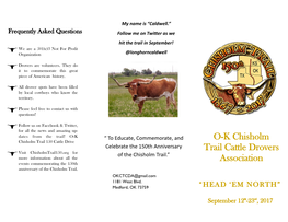 Cattle Drive Brochure