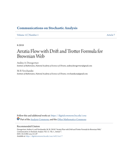 Arratia Flow with Drift and Trotter Formula for Brownian Web