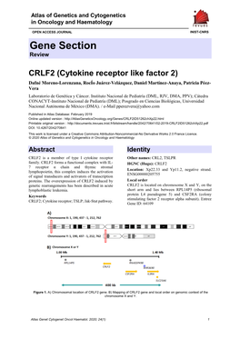 Gene Section Review