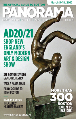 AD20/21 Shop New England’S Only Modern Art & Design Show