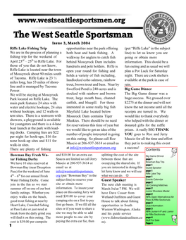 The West Seattle Sportsman