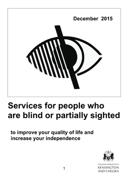 Services for Blind and Partially-Sighted People