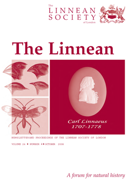 Newsletter and Proceedings of the Linnean Society of London