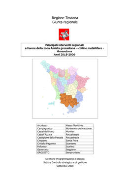 Regione Toscana Giunta Regionale