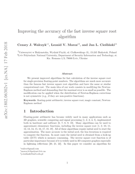 Improving the Accuracy of the Fast Inverse Square Root Algorithm