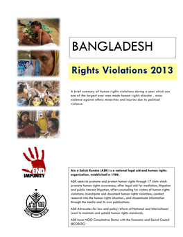 BANGLADESH Rights Violations 2013