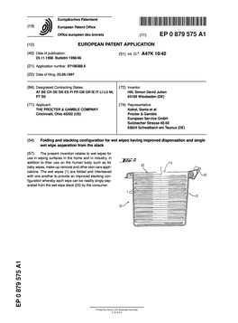 Folding and Stacking Configuration for Wet Wipes Having Improved Dispensation and Single Wet Wipe Separation from the Stack