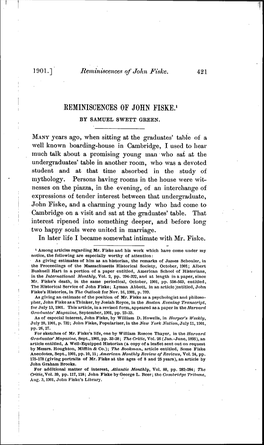 Reminiscences of John Eiske.' by Samuel Swett Green