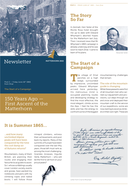 Newsletter the Start of a Campaign