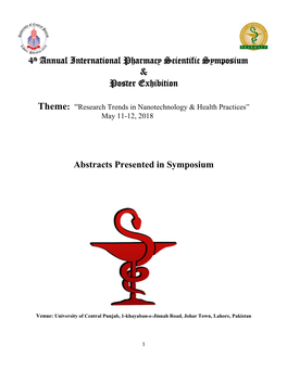 4Th Annual International Pharmacy Scientific Symposium & Poster