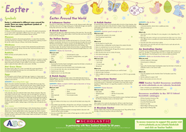 Easter Info Sheet