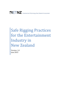Safe Rigging Practices V1 June2015