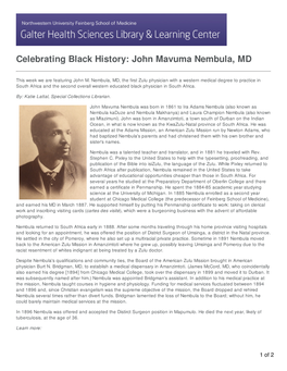 John Mavuma Nembula, MD