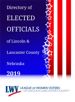 Directory of ELECTED OFFICIALS of Lincoln &
