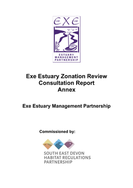 Exe Estuary Zonation Review Consultation Report Annex