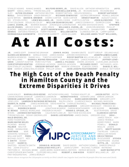 Death Penalty Expenses 6 Hamilton County Dollars Spent on Capital Punishment 7 Real Justice Means Investing in Communities