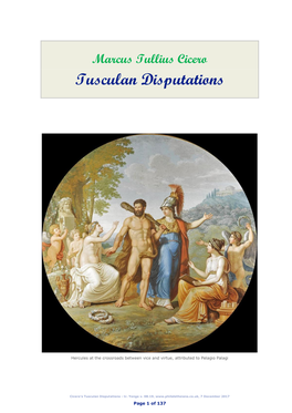Cicero's Tusculan Disputations - Tr