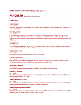 THE WITCHES Act 1 Scene 1 As a Storm Rages Three Witches Appear. They Agree to Meet on the Heath When the Battle Is Over. There They Will Meet with Macbeth