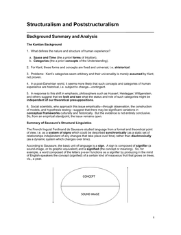Structuralism and Poststructuralism