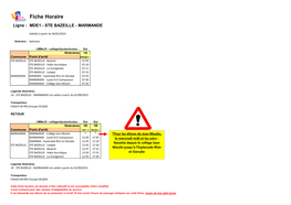 Fiche Horaire Ligne : MDE1 - STE BAZEILLE - MARMANDE