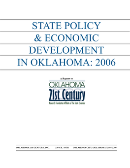 State Policy & Economic Development in Oklahoma: 2006