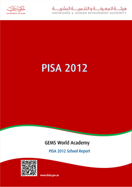 GEMS World Academy PISA 2012 School Report