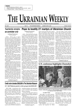 The Ukrainian Weekly 2001, No.18
