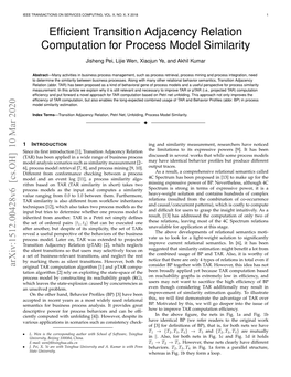 Efficient Transition Adjacency Relation Computation for Process Model Similarity 3