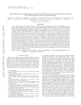 The Hubble Space Telescope Uv Legacy Survey of Galactic Globular Clusters