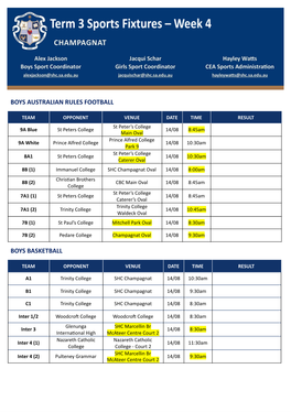 Boys Australian Rules Football