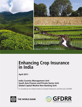 Enhancing Crop Insurance in India