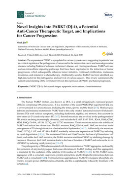 Novel Insights Into PARK7 (DJ-1), a Potential Anti-Cancer Therapeutic Target, and Implications for Cancer Progression