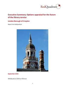 Executive Summary of Options Appraisal for the Future of the Library