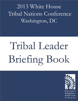 Tribal Leader's Briefing Book
