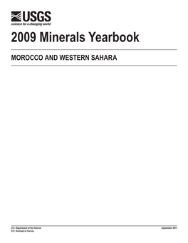 The Mineral Industries of Morocco and Western Sahara in 2009