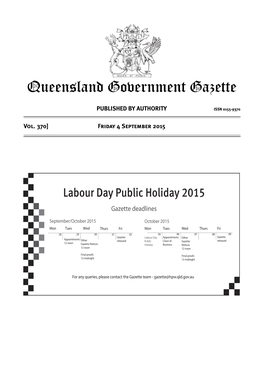 Queensland Government Gazette