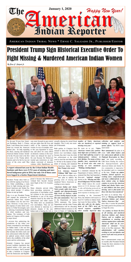 President Trump Sign Historical Executive Order to Fight Missing & Murdered American Indian Women