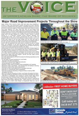 THE Voice June 2015, Page 3 of Upper Lachlan Shire, the Shire of Villages LIBRARY BIZ with Michaela Olde What’S New