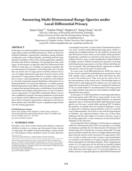 Answering Multi-Dimensional Range Queries Under Local Differential Privacy
