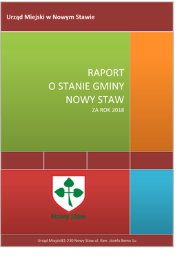 Raport O Stanie Gminy Nowy Staw Za Rok 2018